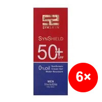 کرم ژل ضد آفتاب ساین اسکین مناسب پوست چرب آقایان SPF +50 پک 6 عددی