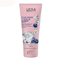 ماسک صورت تیوپی وارمی خاک رسی مدل الماس با عصاره بلوبری حجم 150 میل