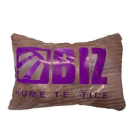بالشت میکروفایبر تک نواره ساتن هتلی بیز کرم 70 × 50 سانتی متر (پارچه راه راه)